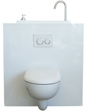 WC suspendu Geberit avec lave-mains intégré WiCi Bati